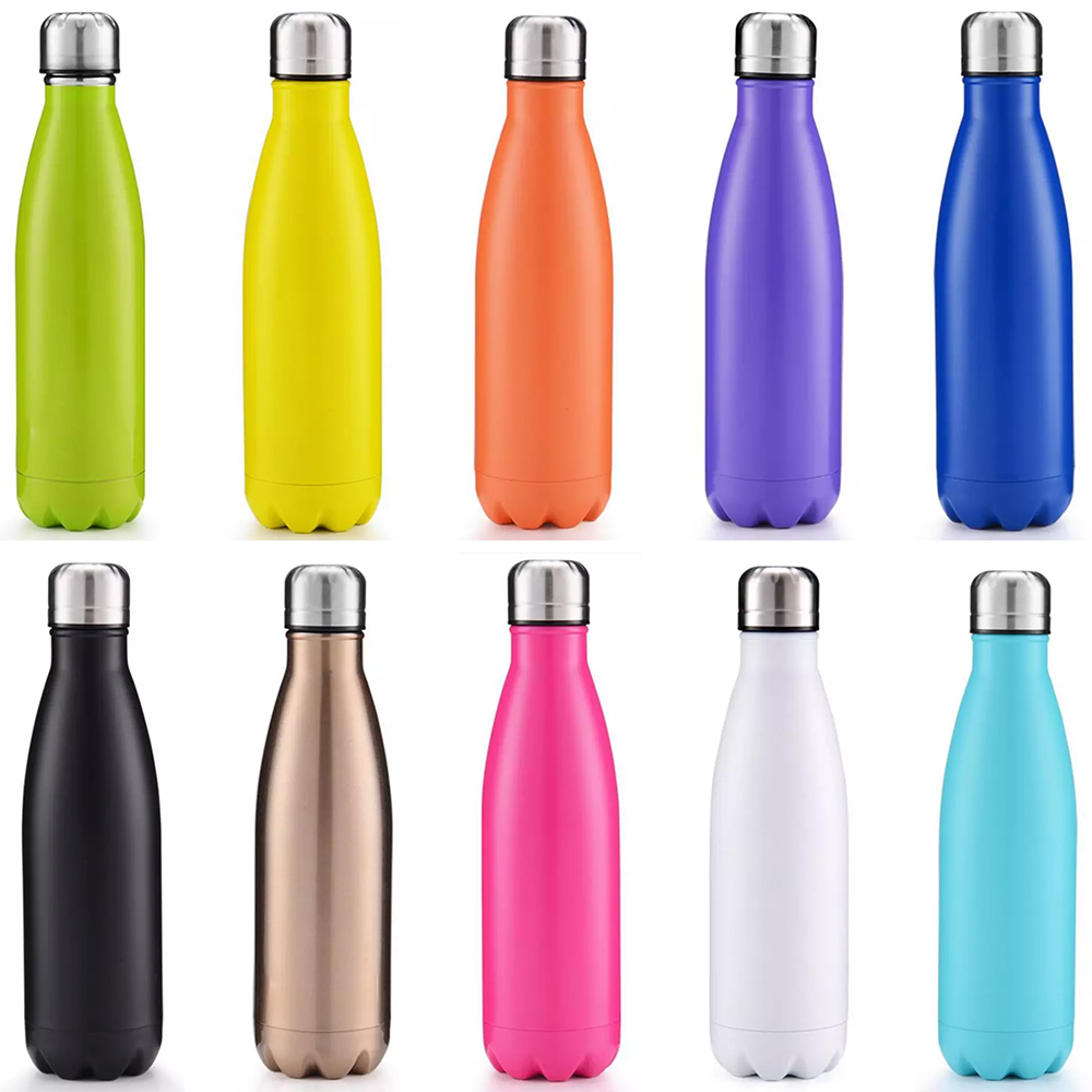 Vacuum Sports Water Bottle Stainless Steel Colourful Water - Temu