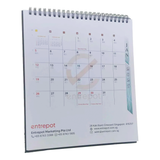 Fully Customisable Standing Calendar with Hard Backing